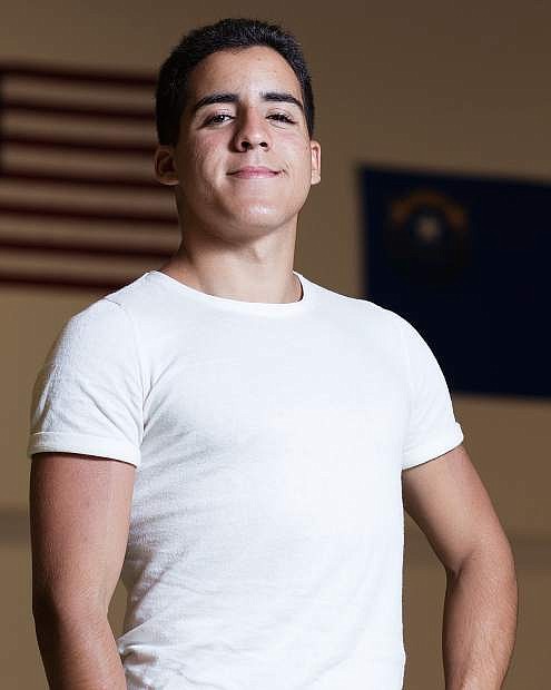 French foreign exchange student Ilyes Taleb spent this year studying at Churchill County High School while also participating in wrestling, track and Night of Fights.