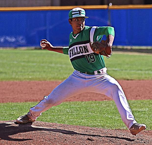 Alex Mendez pulls back for a pitch to an Elko batter at South Tahoe&#039;s Field of Dreams.