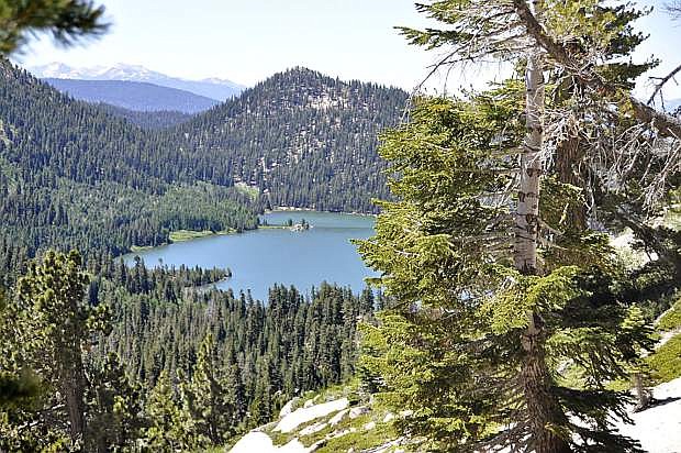 Spooner Lake and surrounding backcountry.