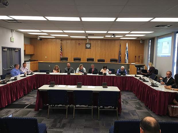 The joint meeting Thursday between the Carson City School Board and the Carson City Board of Supervisors.