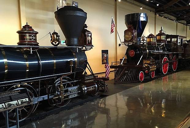 The wood-burning steam locomotives Glenbrook, left, and Inyo, will be running at the Nevada State Railroad Museum in Carson City over the Fourth of July weekend. Guy Clifton/Travel Nevada