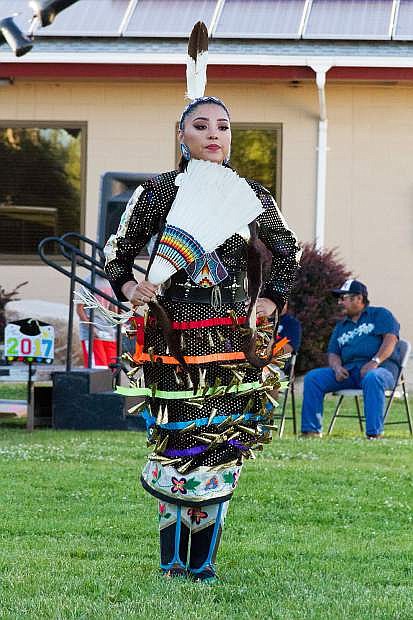 Elizabeth Hardin, Head Girl Scholar at the RSIC Honoring our Students Social Powwow, says: &quot;Graduating both high school and (with) my AA degree is getting me a few steps ahead in my educational journey.&quot;