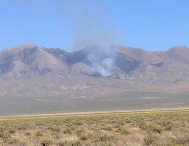 Cameras reported a fire near Fairview Peak on Thursday. This photo was taken by Jaymes Wilke.