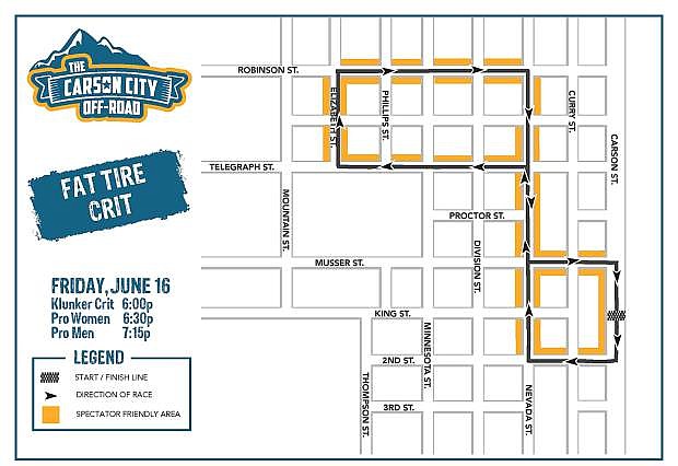 The course for this weekend&#039;s Carson City Off-Road Criterium.
