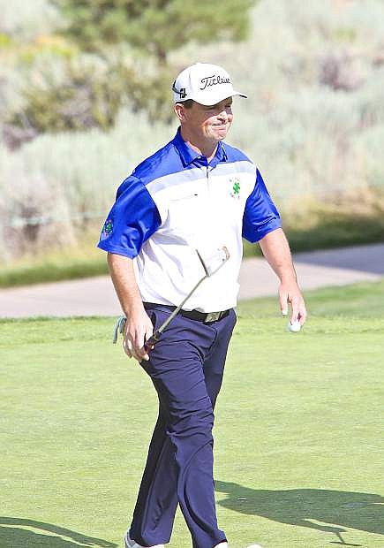 Greg Chalmers walks off the green on Saturday during the Barracuda Championship in Reno. Chalmers won the event on Sunday.