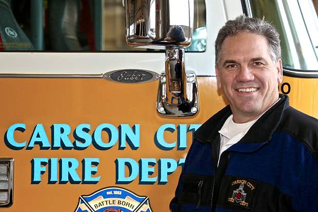 Carson City Fire Chief Bob Schriehans at Station 51 Wednesday.