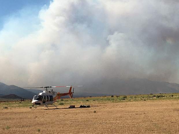 Firefighters are making progress on the Draw Fire near Cold Springs.