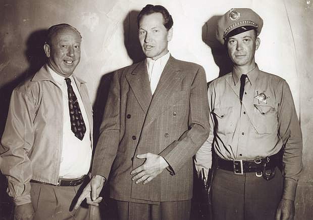 From left: Sheriff Lester Smith, Russian Louie and Chief of Police Howard Hoffman.