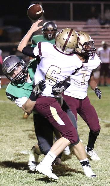 Fallon inside linebacker Trent Thorn records another tackle in a previous game.