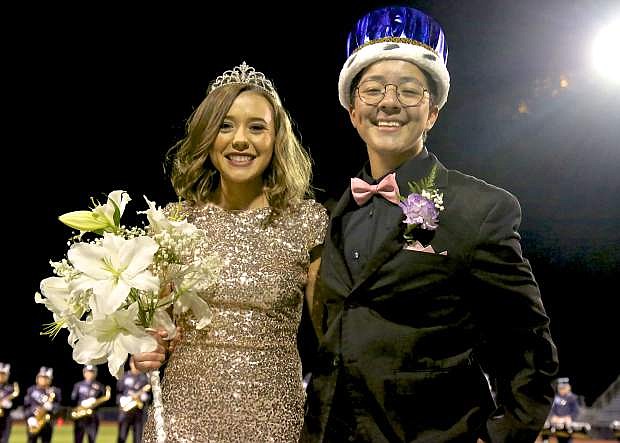 Hannah Golik and Tobi Arreola were named 2017 Fall Homecoming Queen and King at Carson High.