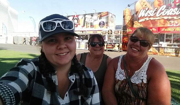 Carson City resident Becky Wilson (middle) poses with friends hours before the deadly shooting at the Las Vegas Route 91 festival.