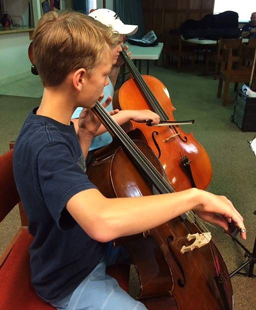 Student cellists last summer. After-school cello classes begin Oct. 13.