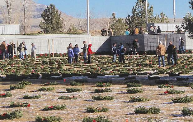 The Nevada Veterans Coalition seeks donations that will be used for thousands of wreaths to be places in December at the Northern Nevada Veterans Memorial Cemetery.