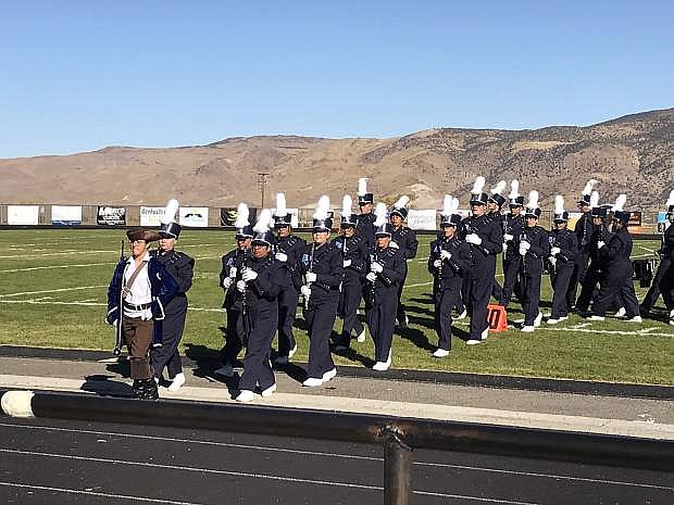 The Carson High School Blue Thunder Marching Band placed first in its division, first for outstanding percussion and first for outstanding music at the 13th Annual Performance of Champions at Galena High School on Saturday.