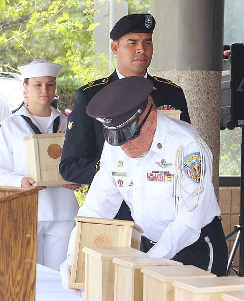 In September, members of the Nevada Veterans Coalition, Naval Air Station Fallon, the Nevada Army National Guard and several volunteers honored 27 veterans whose remains were interred at the Northern Nevada Veterans Memorial Cemetery.