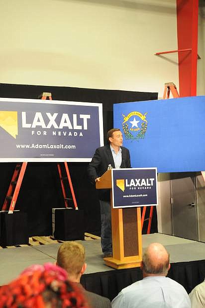 Adam Laxalt announced his run for governor on Wednesday.