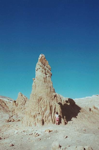 This clay spire is one of the many geological oddities found in the remote but fascinating place known as the Sump in Central Nevada.