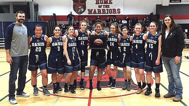 The Lady Bighorns claimed the championship trophy in the Excel Christian tournament. The team faced Excel Cristian, Wooster and Coral Academy of Science.