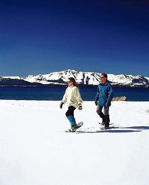 Snowshowing at Lake Tahoe is a must-do for any local or visitor.
