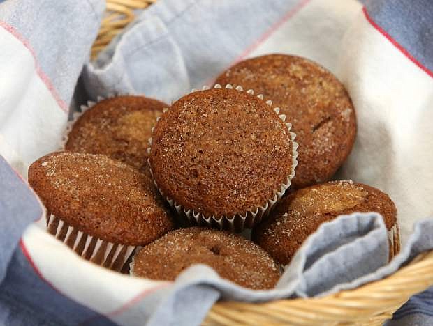 Gingerbread Applesauce Muffins