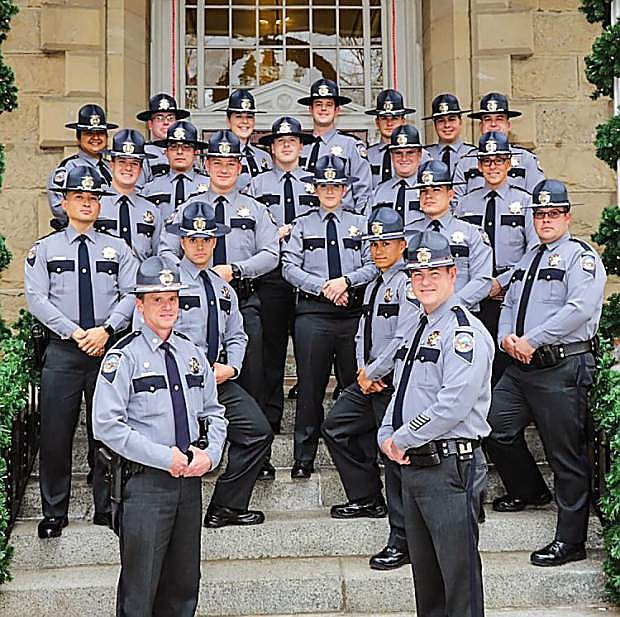 Pictured at the Nevada State Capitol in Carson City are the 20 troopers who completed graduation on Jan. 5.