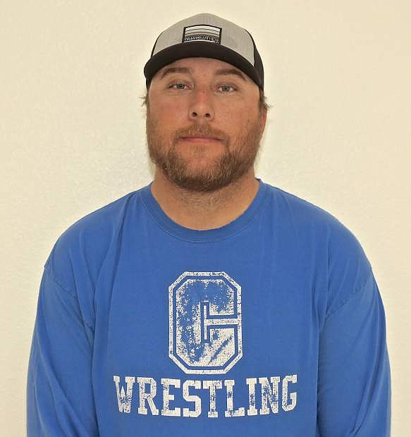 Carson High wrestling coach Nick Redwine