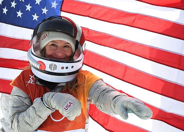 Jamie Anderson was, wait for it, out of this world after winning her second gold medal in slopestyle, this one at the 2018 Winter Olympics in South Korea.