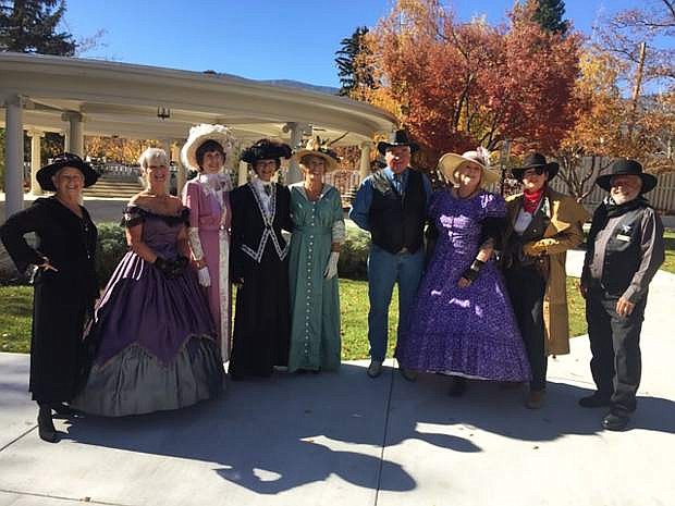 The Friends of the Nevada State Museum in costume for the murder mystery fundraiser dinner, which raised over $5000.