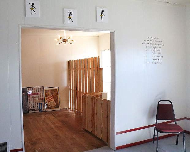 AFTER: A view from the renovated dance room looking into what is now a lounge for members and guests.