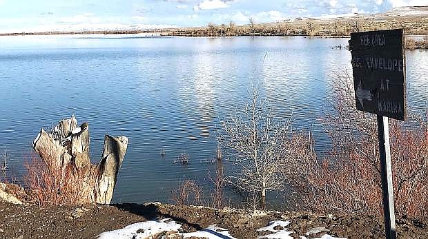 The water level at Lahontan Reservoir is more than 245,000 acre-feet as of this week.