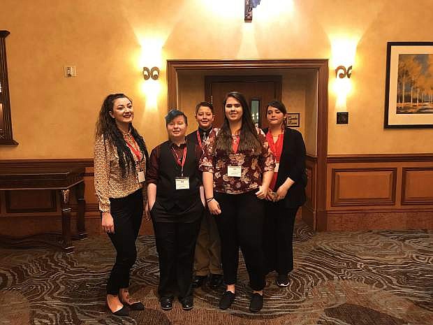 Students who participated in the conference in Las Vegas.