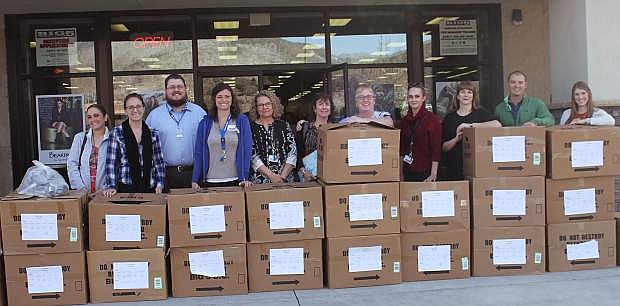 Representatives from Carson City Schools picked up more than 300 pairs of shoes for students in the McKinney-Vento Students in Transition program.