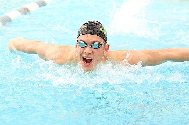 Fallon senior Christian Nemeth won two events against South Tahoe and Lowry on Saturday in Reno.