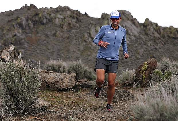 EJ Maldonado, with Tahoe Mountain Milers, is serving as director for the Escape from Prison Hill run for the second year which takes off Saturday from Silver Saddle Ranch. Photo by Cathleen Allison/Nevada Momentum
