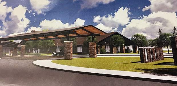 This is an architect&#039;s rendition of the Northern Nevada State Veterans Home.