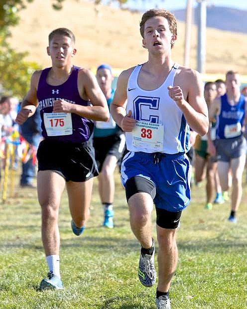 Hunter Rauh was the top finisher for Carson at the regional championships last season in cross country finishing 22nd with a time of 18:01.