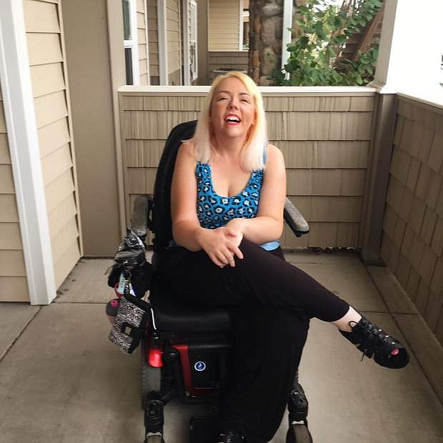 Megan Laubert has needed improvements to her wheelchair for more than a year and a half. An online campaign has been established to help her meet that goal.