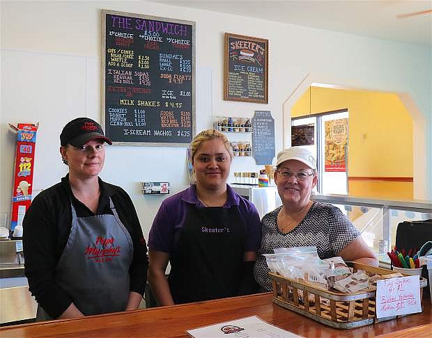 From left, Skeeters employees Lupe Cooper, Melissa Martinez, and owner DeAnna Skiles open shop daily at 5 a.m. to serve fresh pastries and coffee.