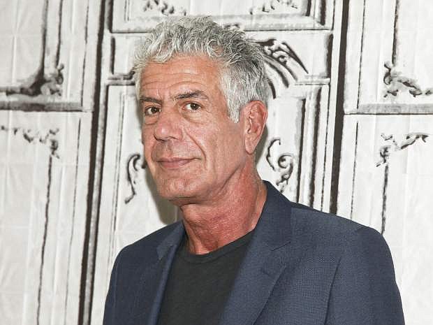 FILE - In this Nov. 2, 2016, file photo, Anthony Bourdain participates in the BUILD Speaker Series to discuss the online film series &quot;Raw Craft&quot; at AOL Studios in New York. Bourdain has been found dead in his hotel room in France, Friday, June 8, 2018, while working on his CNN series on culinary traditions around the world. (Photo by Andy Kropa/Invision/AP, File)