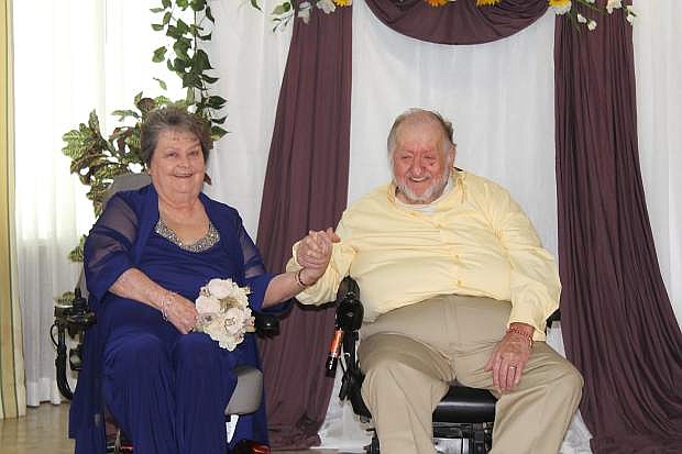 Kennie Hively, 73, and Ernest Greenleaf, 84, both residents of Highland, were married on Wednesday, June 27.