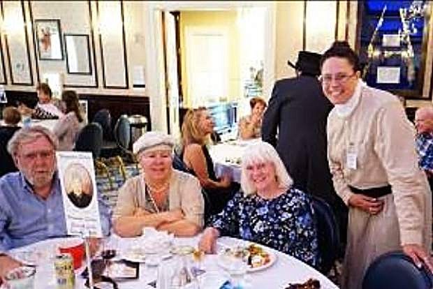 Mina Stafford, Debbie Lane, Renee Radil and her husband at a fundraiser sponsored by the Friends of the Nevada State Museum.