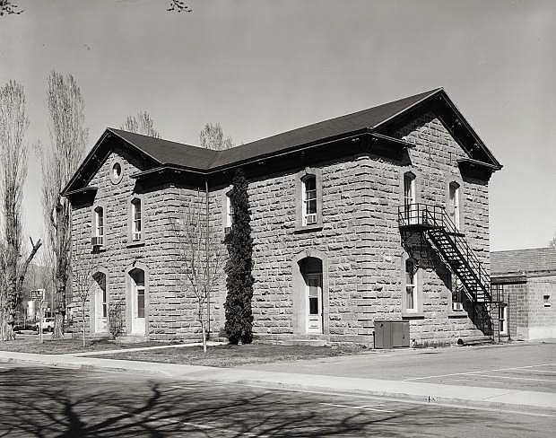 Built in 1885-86, the former Nevada State Printing Office building, seen here as it appeared in 1972, is one of several dozen historic buildings and homes found along the Charles W. Friend Trail in Carson City.