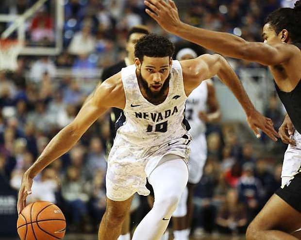 Caleb Martin, shown earlier this season, scored eight of Nevada&#039;s final 12 points to lead the Pack over Colorado State on Saturday.