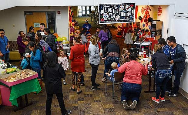 Images from the Dia de los Muertos celebration at Western Nevada College hosted by the Latino Outreach &amp; Association of Latin American Students on Wednesday, Nov.1, 2017. Photo by Tim Dunn/Nevada Momentum