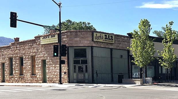 The renovation of the historic Jack&#039;s Bar building in downtown Carson City is ongoing.