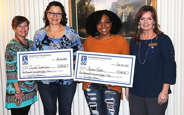 From left are President Teresa Walden, Crystal Smotherman, Ayanna Rooks and Monica Fairbanks, president-elect and chair of the Live Your Dream Committee.