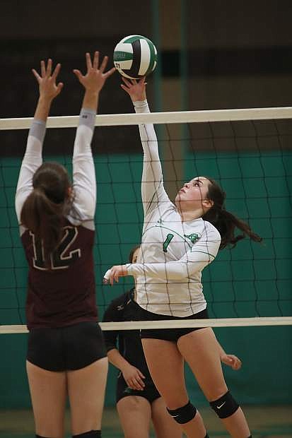 Taylor Ingram finished her volleyball career on the all-league and all-state academic teams.