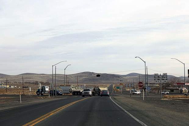 The Nevada Department of Transportation shows the future roundabout at U.S. 50/95A area in Silver Springs.