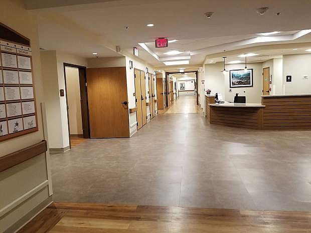 Carson Tahoe Transitional Rehabilitation Center, the 80-bed, skilled nursing rehab section, will open in a few weeks.