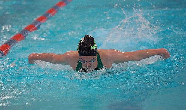 Fallon&#039;s Emily Giovanetti is one of the team&#039;s best swimmers as they travel to Carson this weekend for the regional meet.